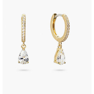 New Ana Luisa Delicate Huggie Hoops - Elise